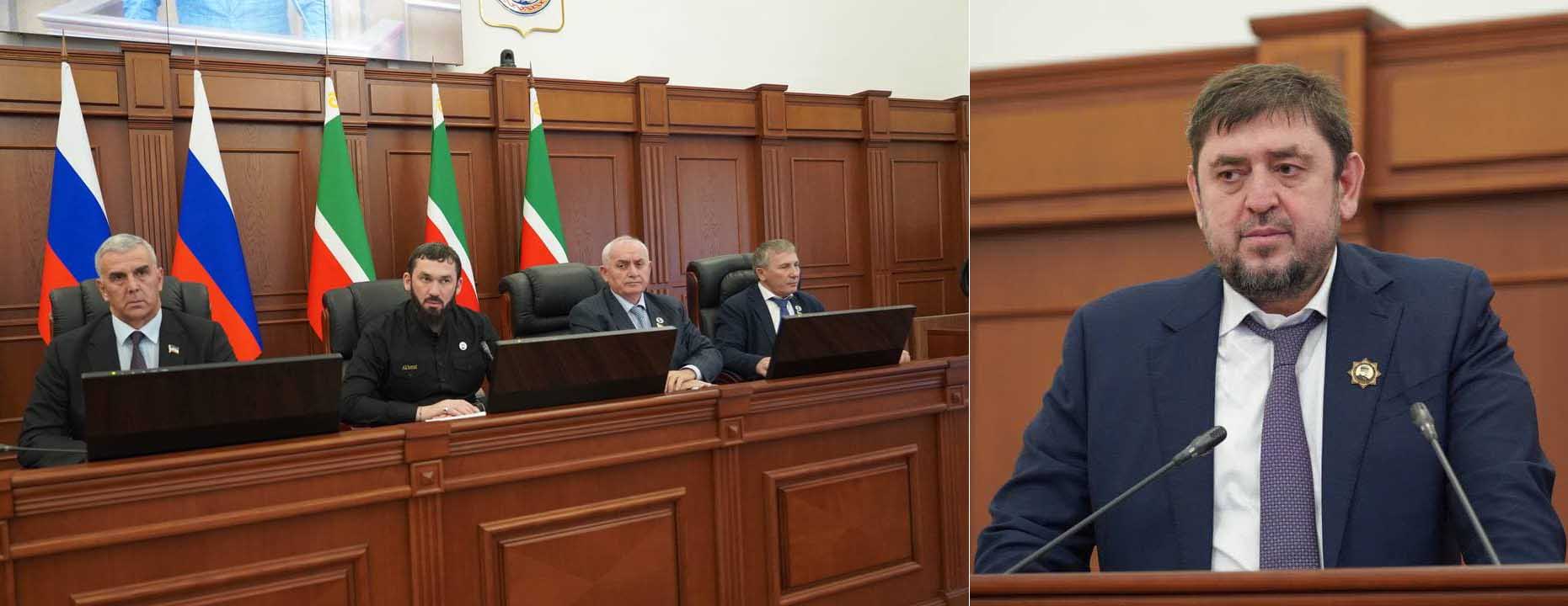 Денилбек Абдулазизов принял участие в пленарном заседании Парламента Чеченской Республики 